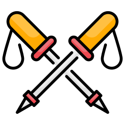 Trekking pole icon