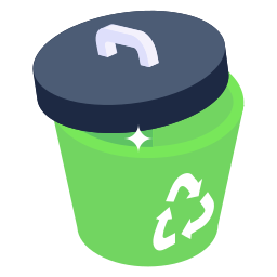 papelera de reciclaje icono