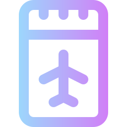 Plane ticket icon