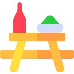 table de pique-nique Icône