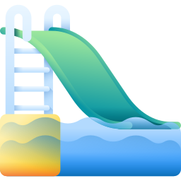 Water slide icon