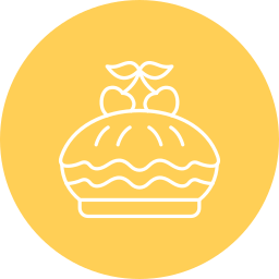 torta di ciliegie icona