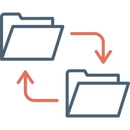 transferencia de datos icono