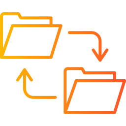 transferencia de datos icono