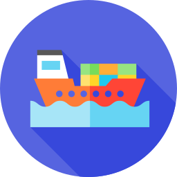 Cargo ship icon