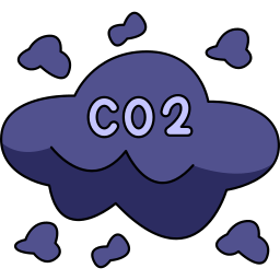 CO2 cloud icon
