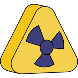 Biohazard sign icon