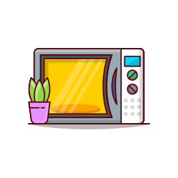 Microwave oven icon