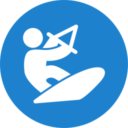 kite surfen icoon