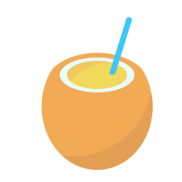 bebida de coco Ícone