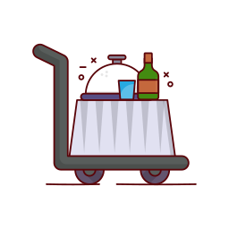 Food trolley icon
