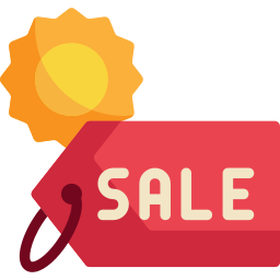 Summer sale icon