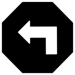 Turn left icon