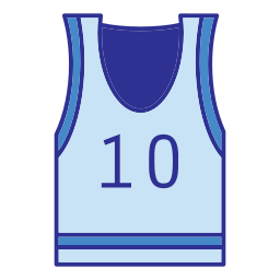 maglia da basket icona