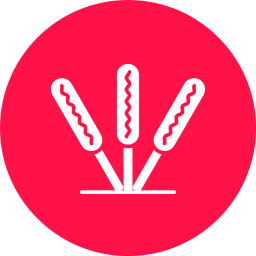 Corn dog icon