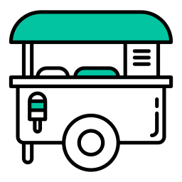 Food cart icon