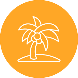 Coconut tree icon