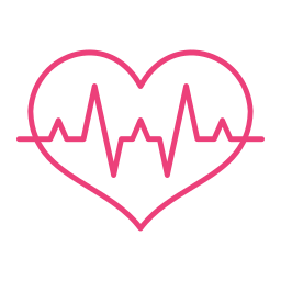 frequenza cardiaca icona