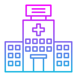 Hospital building icon