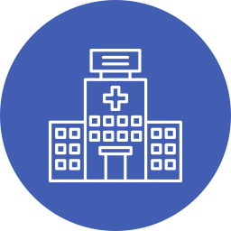Hospital building icon
