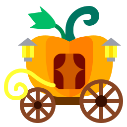 carruaje de calabaza icono