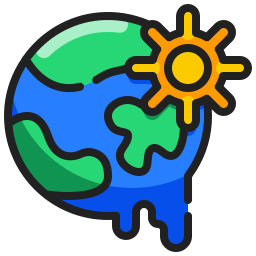 Global warming icon