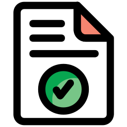 Registered document icon