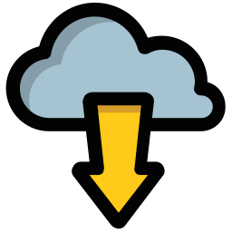 Cloud download icon