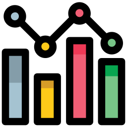 gráfico de barras Ícone