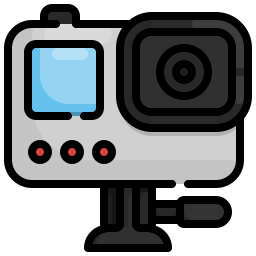 caméra d'action Icône