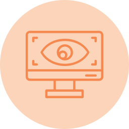 ojo cibernético icono