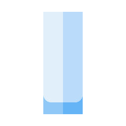 vaso largo icono