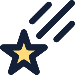 Shooting star icon