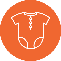 Baby outfit icon