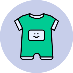 Baby outfit icon