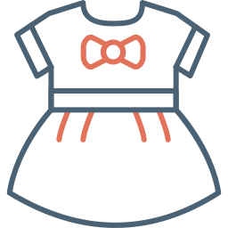 roupa de bebê Ícone