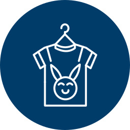 Baby clothes icon