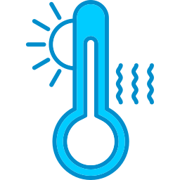 alta temperatura icona