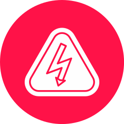 peligro de electricidad icono
