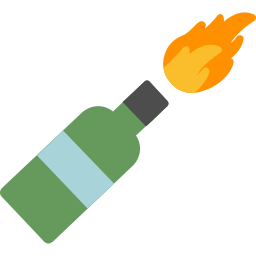 molotov cocktail icoon