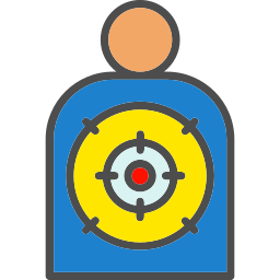 Shooting target icon