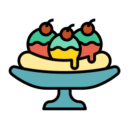 Banana split icon