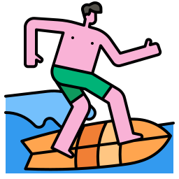 Surfing icon