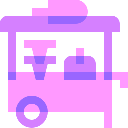 Ice cream cart icon
