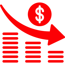 Money loss icon