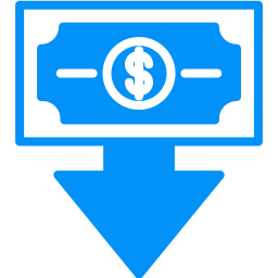 Money loss icon