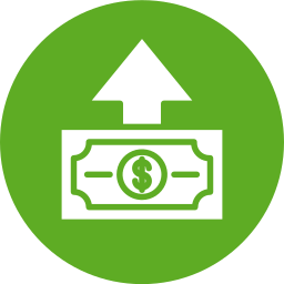 Money growth icon