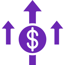 Money growth icon