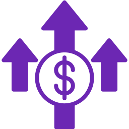 croissance monétaire Icône