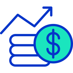 Money growth icon